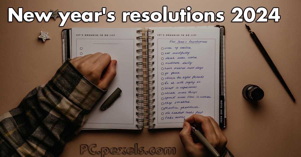 New year's resolutions 2024